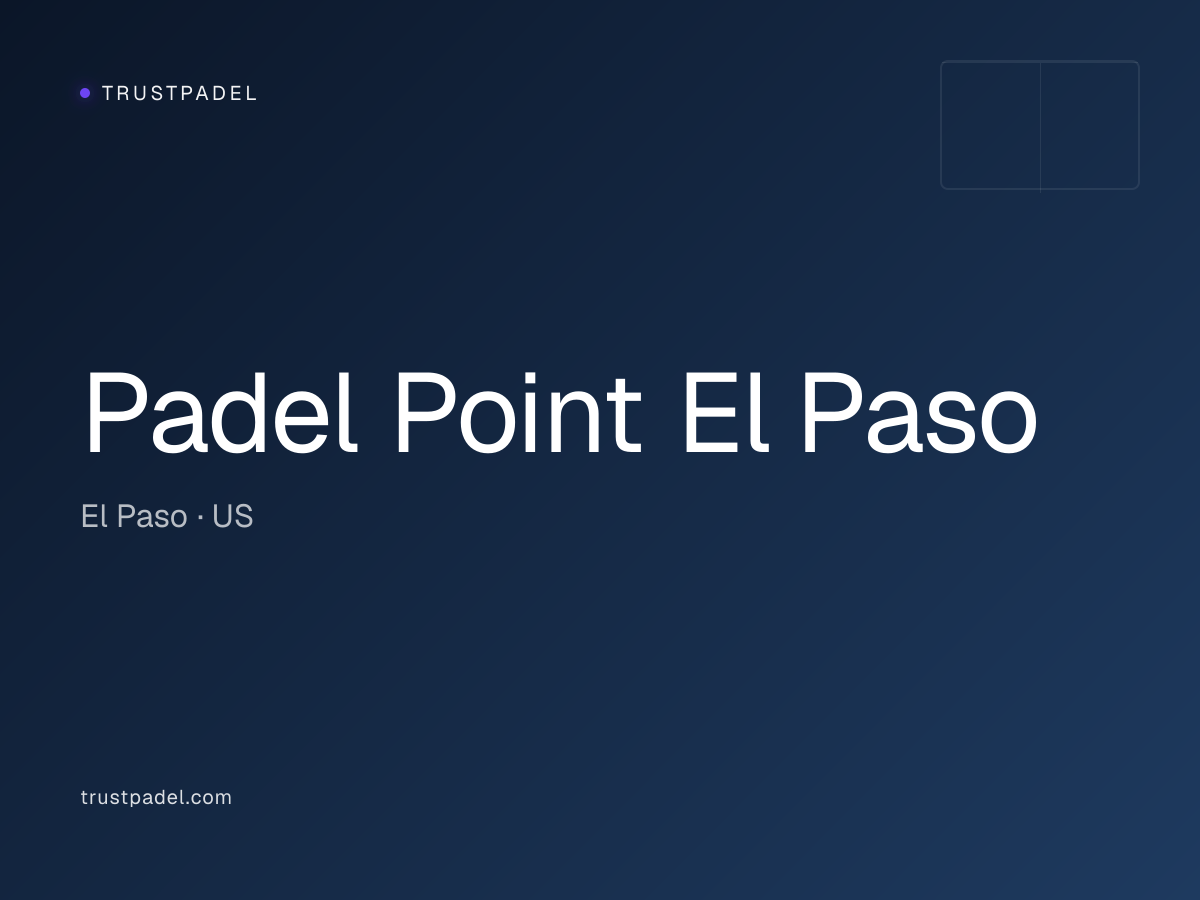 Padel Point El Paso padel club