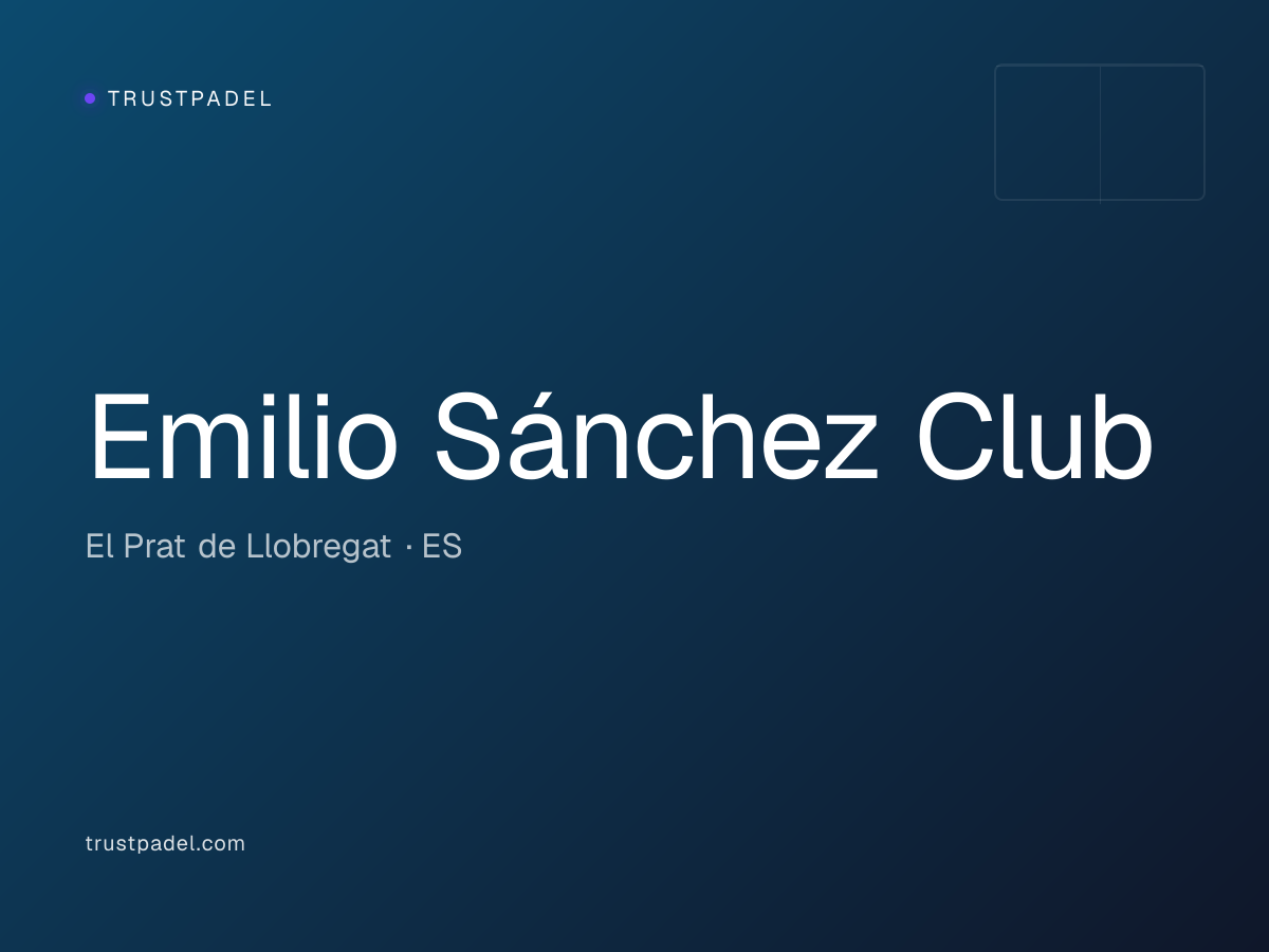 Emilio Sánchez Club padel club