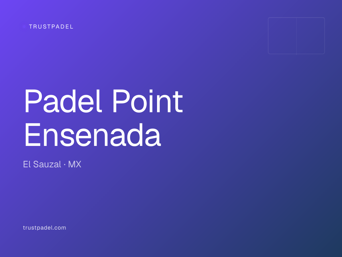 Padel Point Ensenada padel club