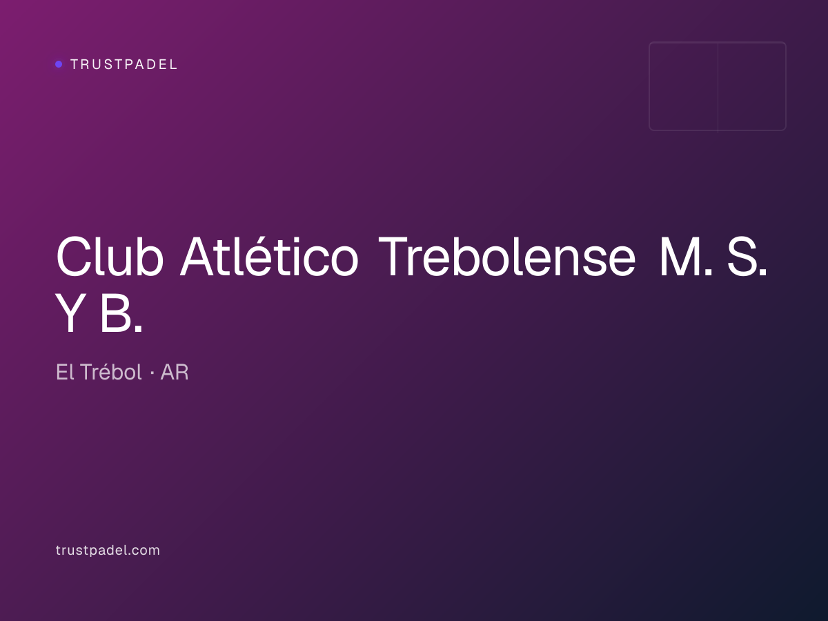 Club Atlético Trebolense M. S. Y B. padel club