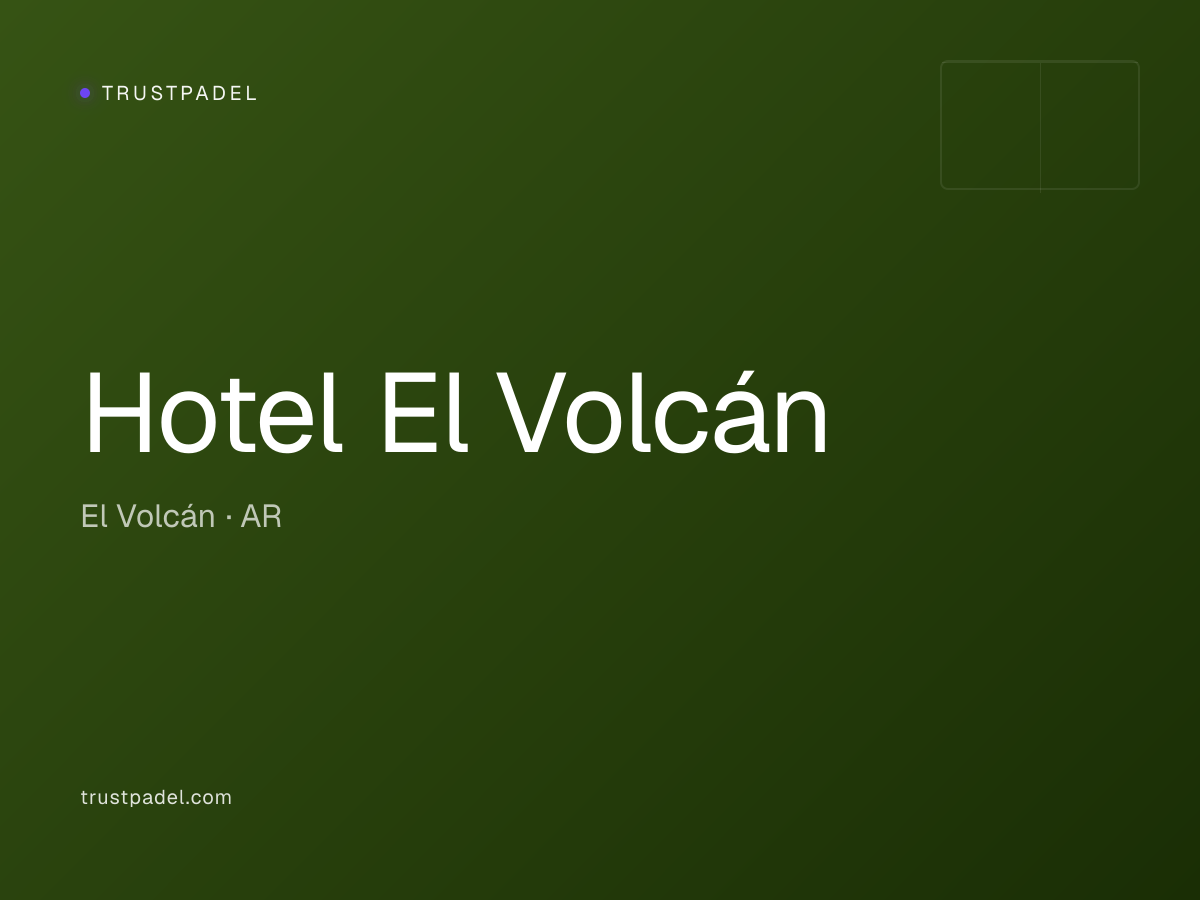 Hotel El Volcán padel club