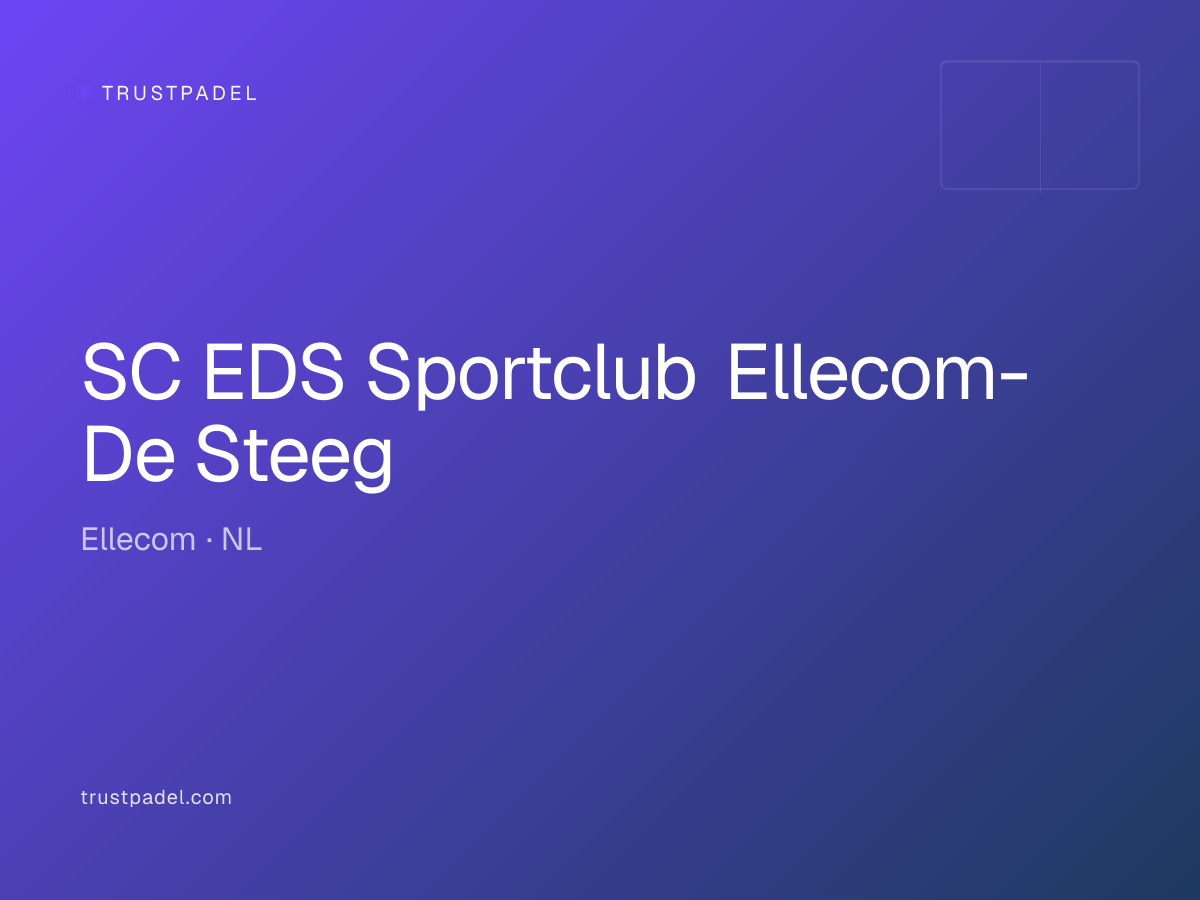 SC EDS Sportclub Ellecom- De Steeg padel club