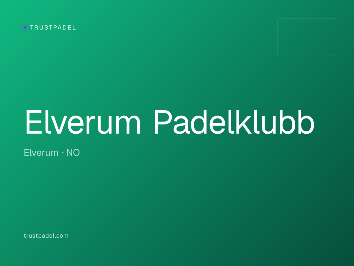 Elverum Padelklubb padel club