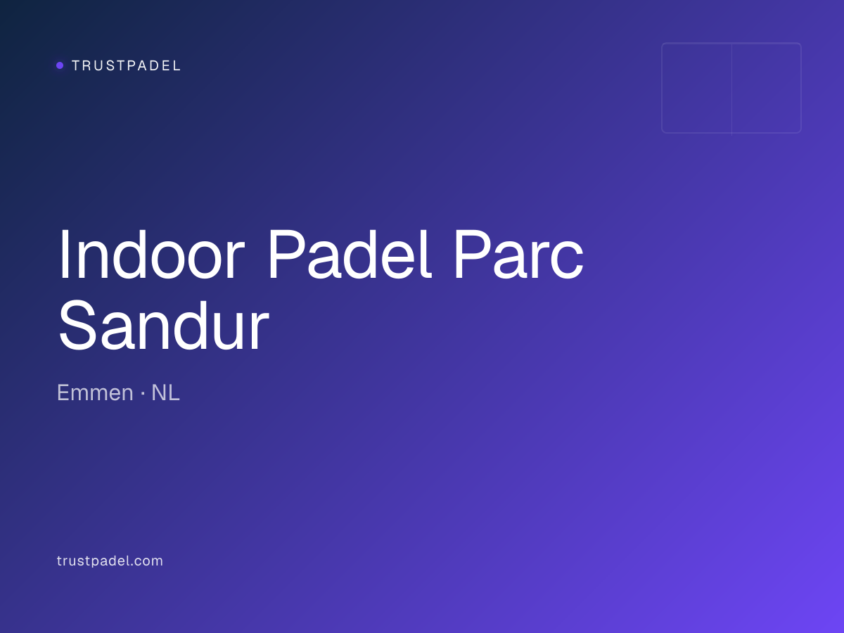 Indoor Padel Parc Sandur padel club