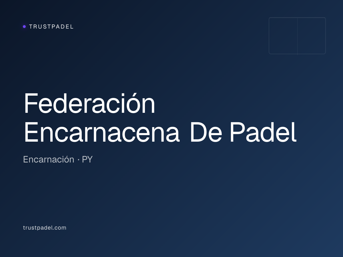 Federación Encarnacena De Padel padel club