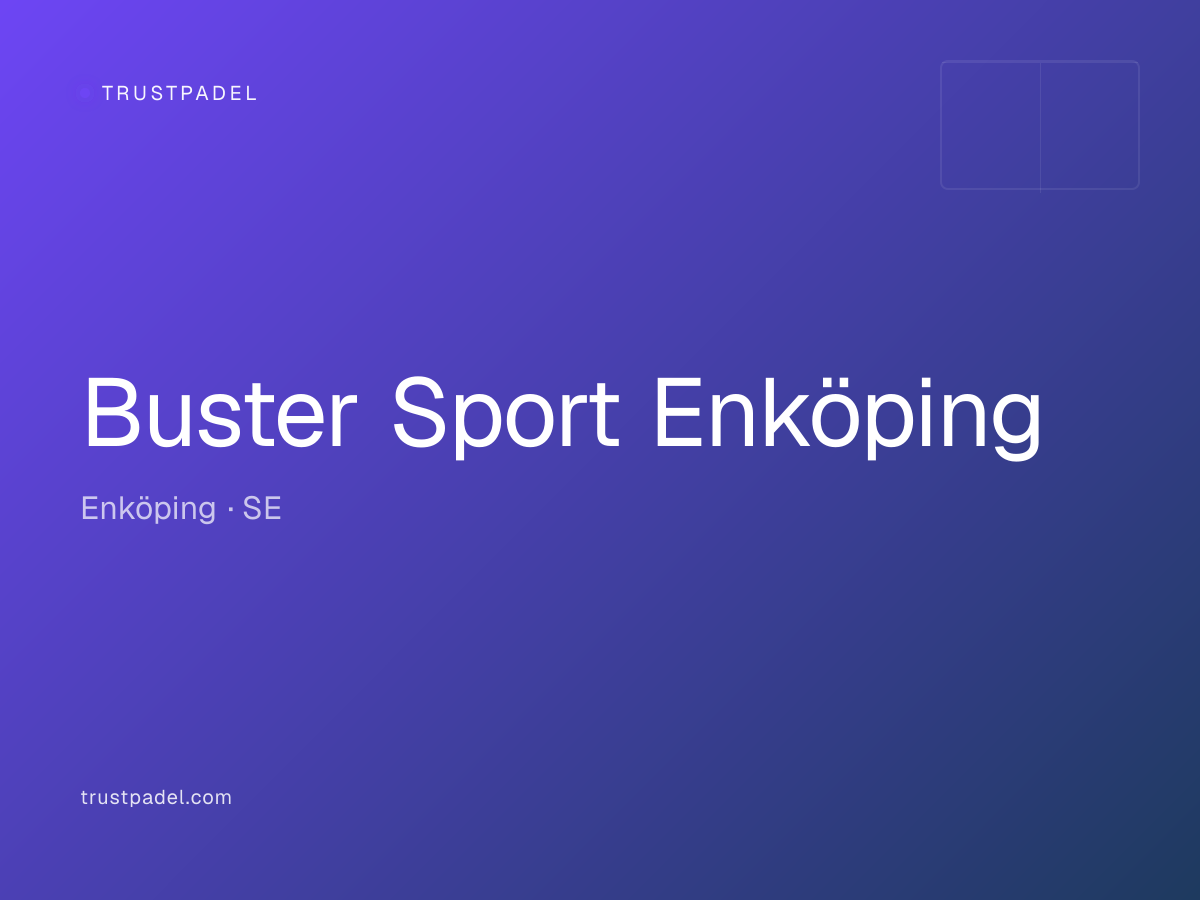 Buster Sport Enköping padel club