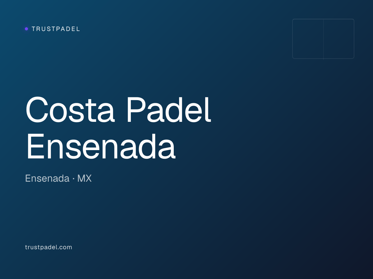 Costa Padel Ensenada padel club