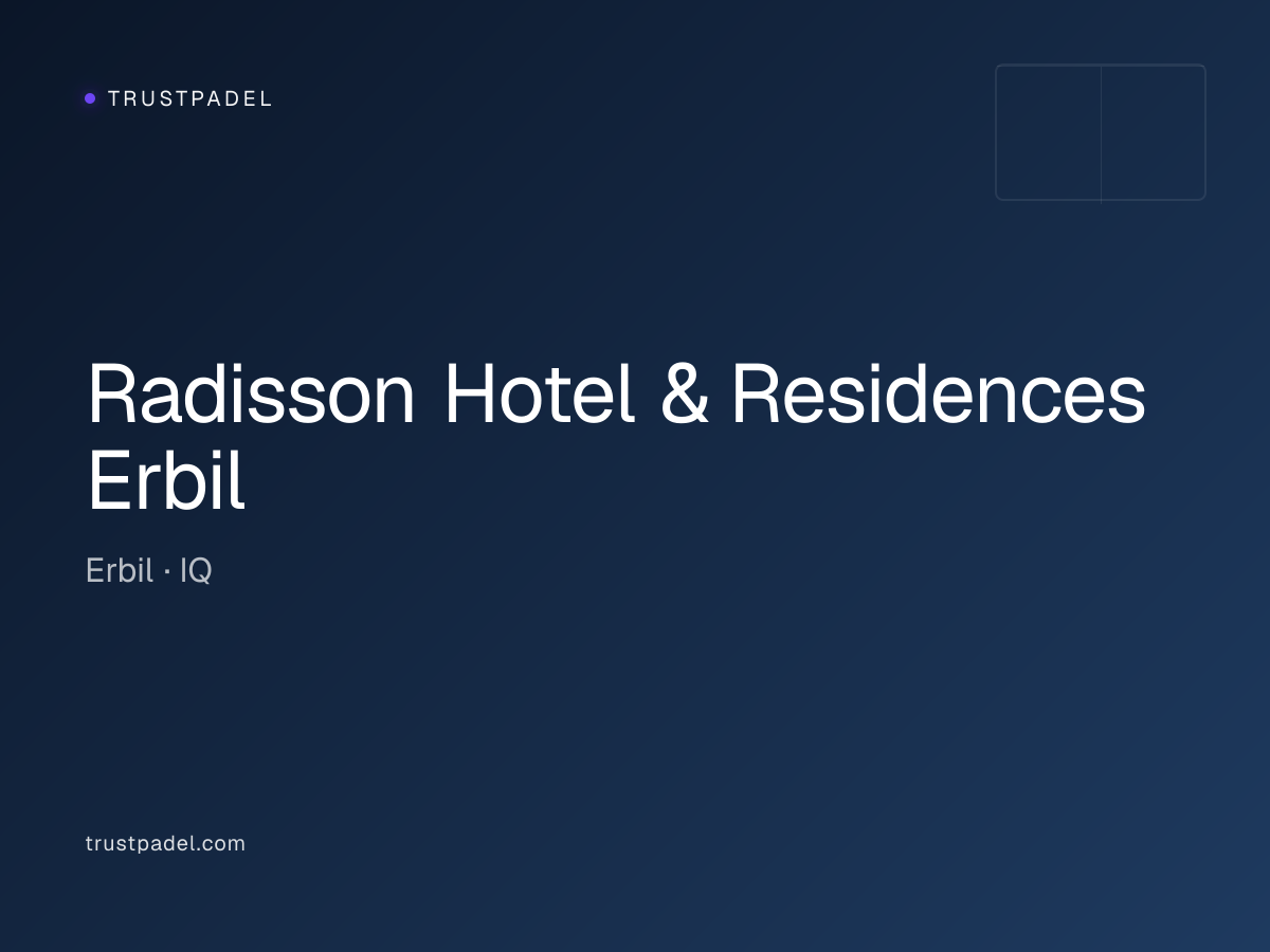 Radisson Hotel & Residences Erbil padel club