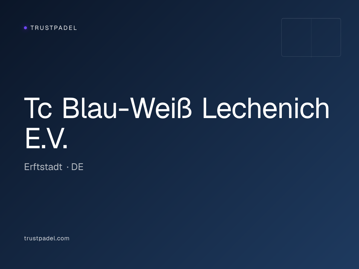 Tc Blau-Weiß Lechenich E.V. padel club