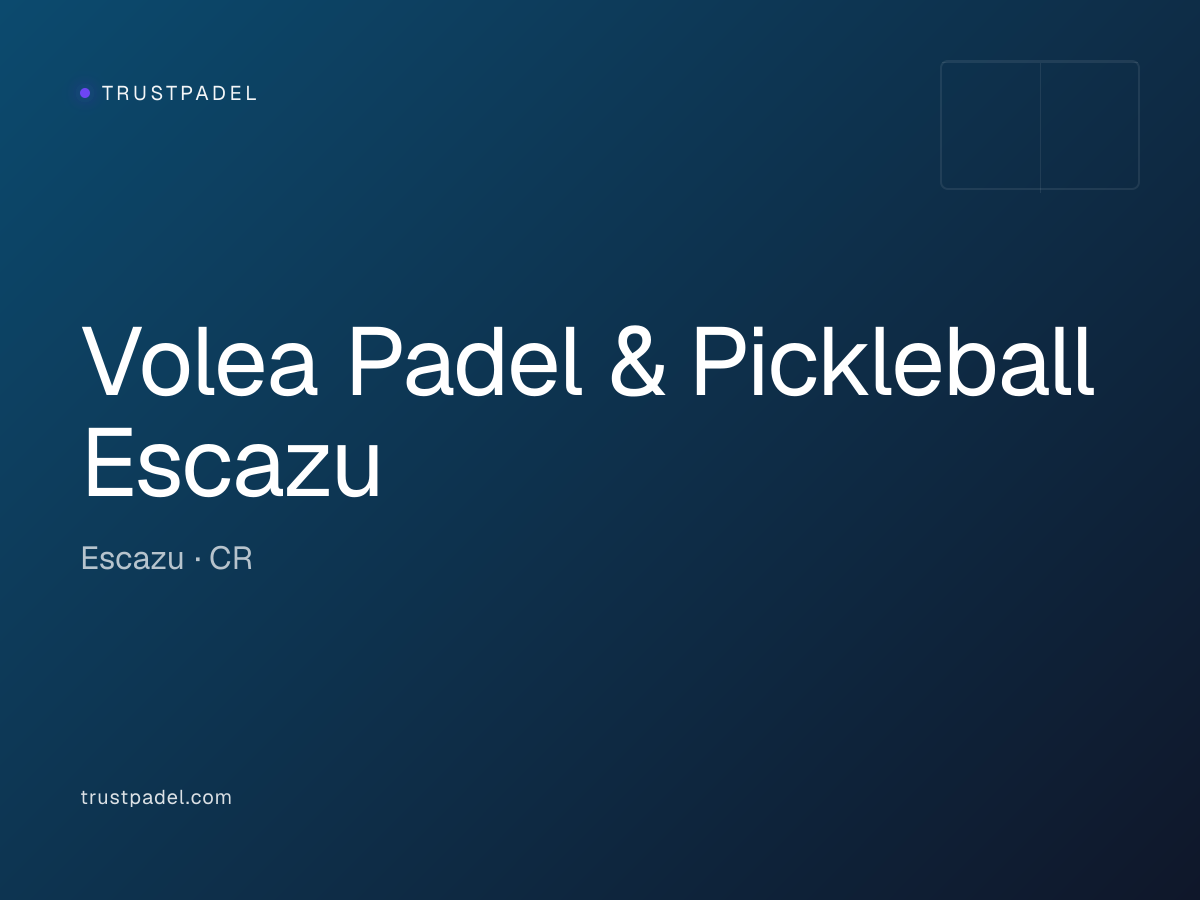 Volea Padel & Pickleball Escazu padel club