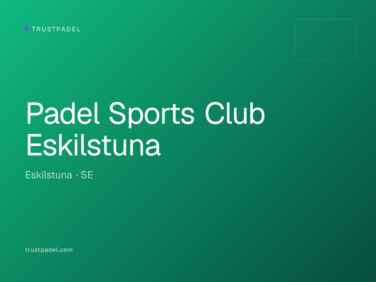 Padel Sports Club Eskilstuna padel club