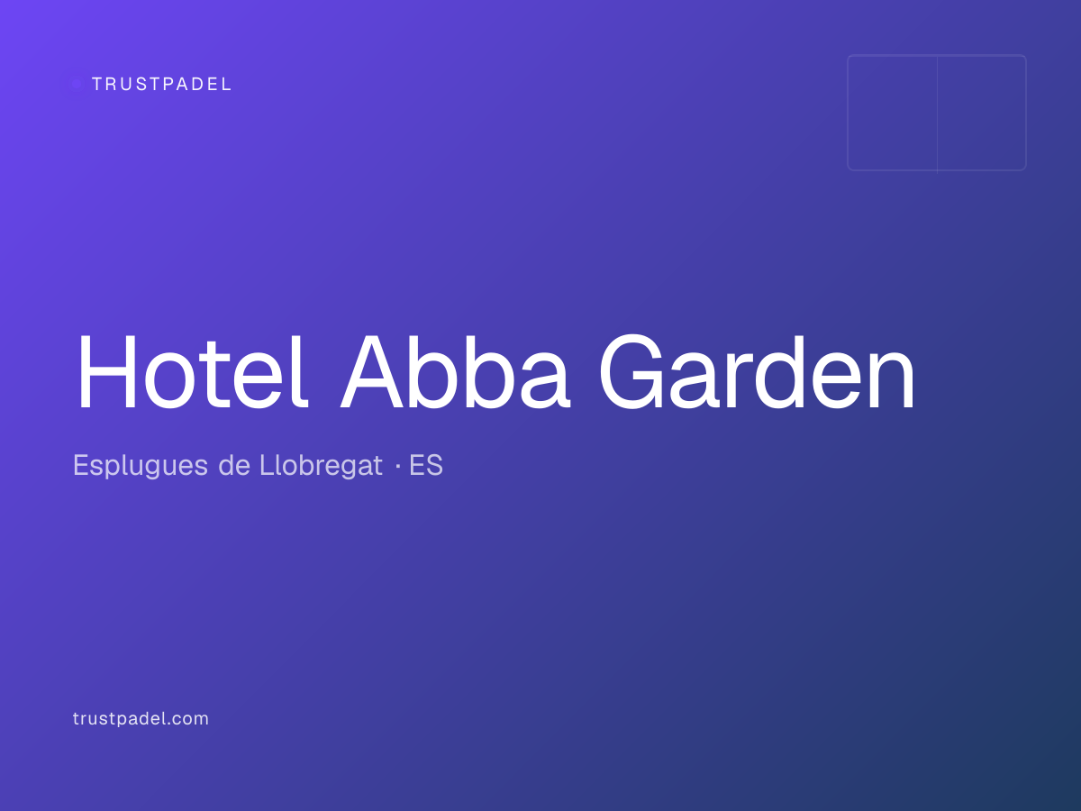 Hotel Abba Garden padel club