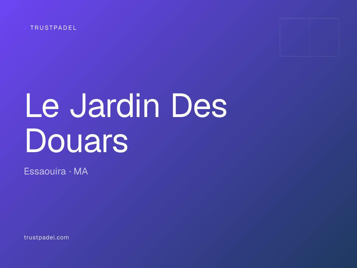 Le Jardin Des Douars padel club