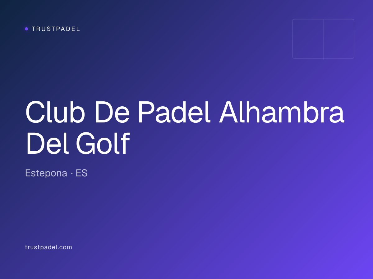 Club De Padel Alhambra Del Golf padel club