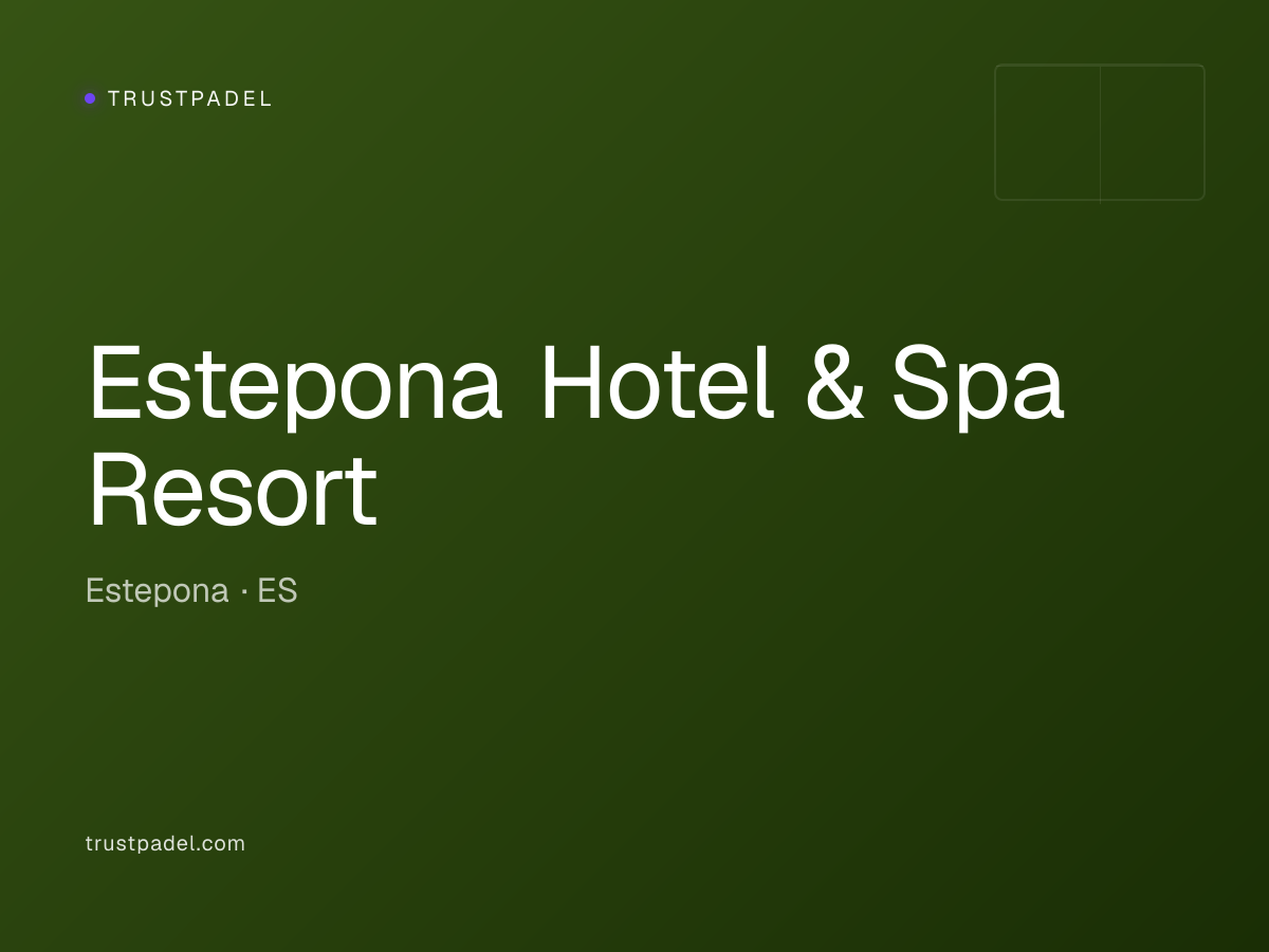Estepona Hotel & Spa Resort padel club