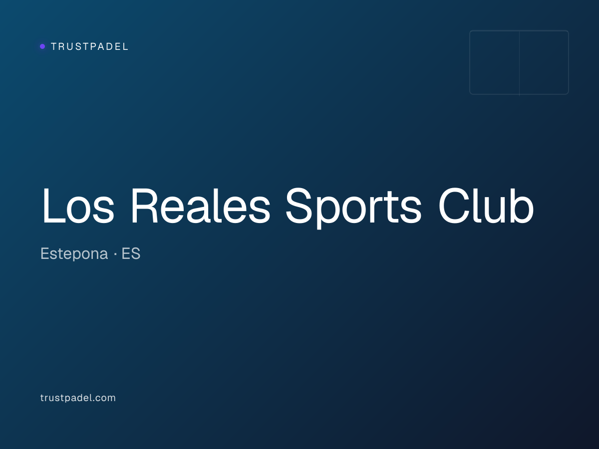 Los Reales Sports Club padel club