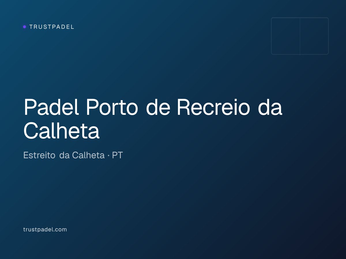 Padel Porto de Recreio da Calheta padel club