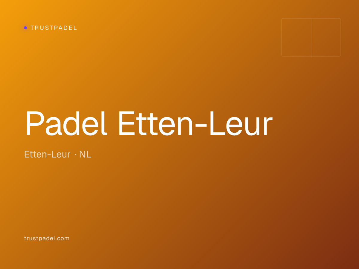 Padel Etten-Leur padel club