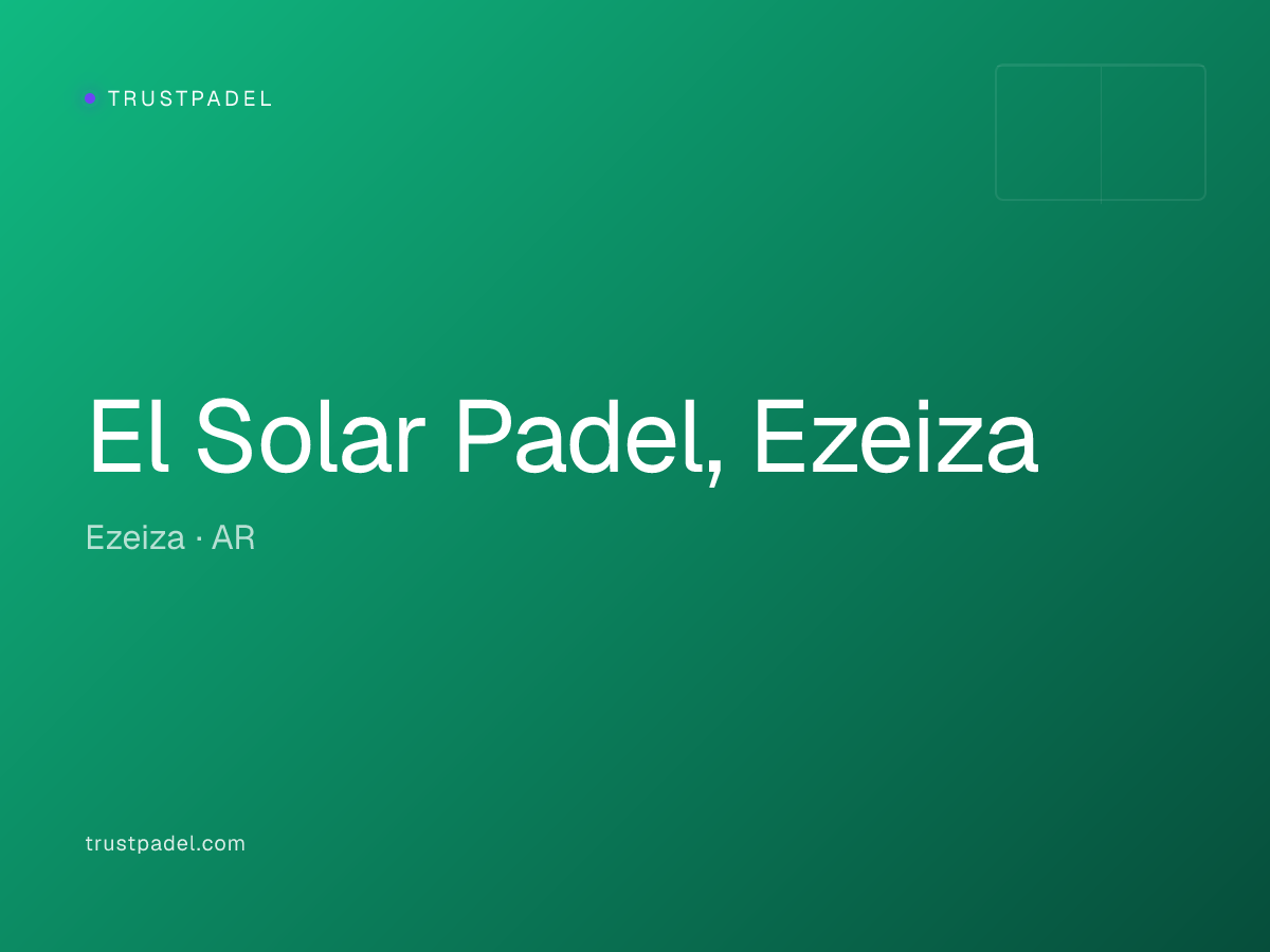 El Solar Padel, Ezeiza padel club