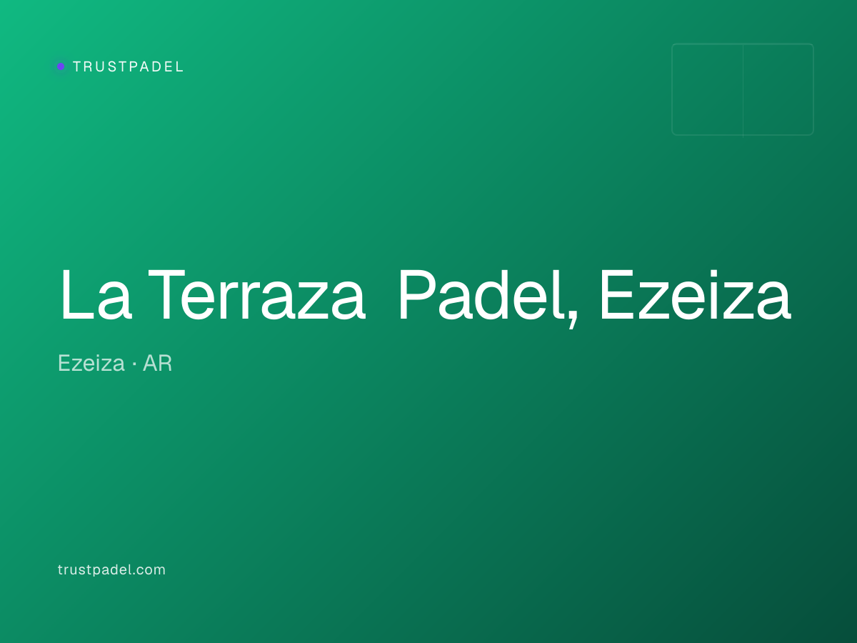 La Terraza Padel, Ezeiza padel club