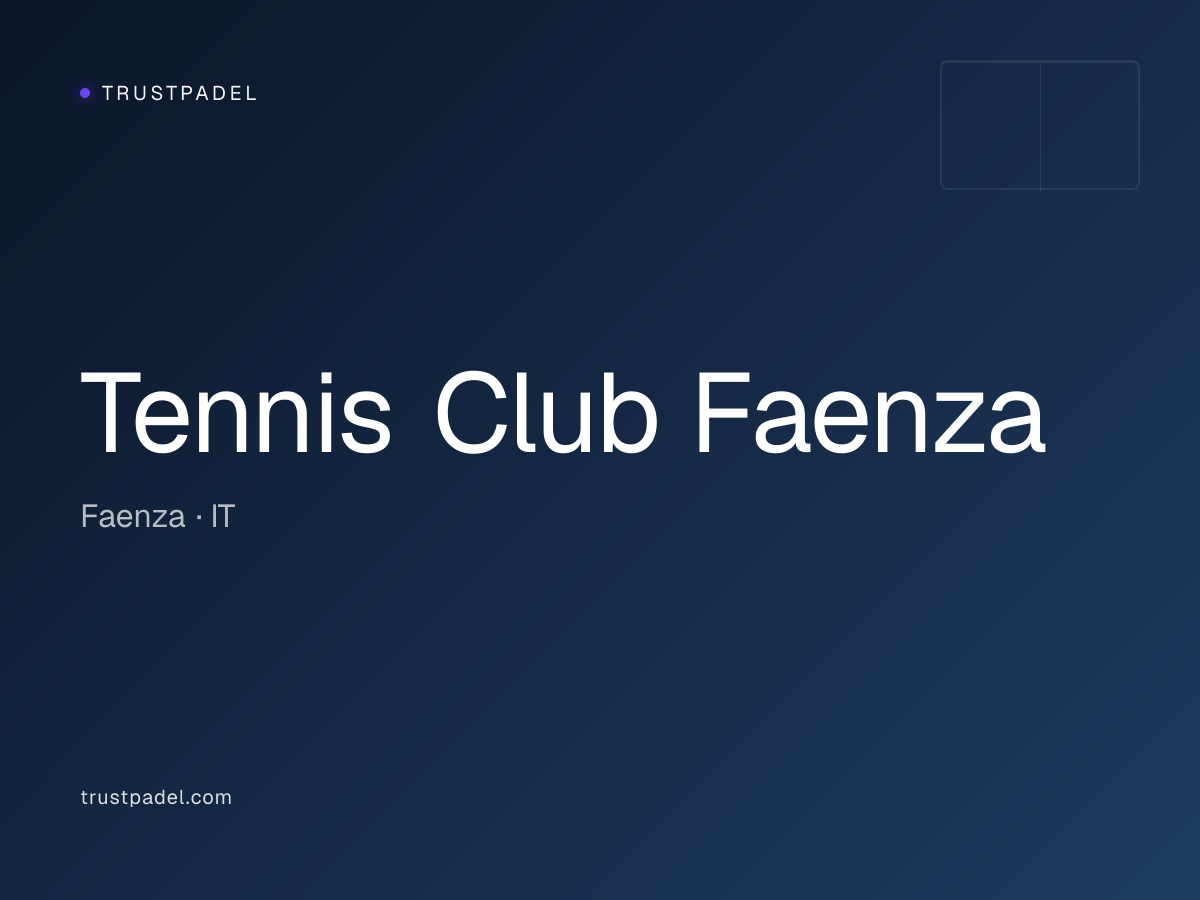 Tennis Club Faenza padel club