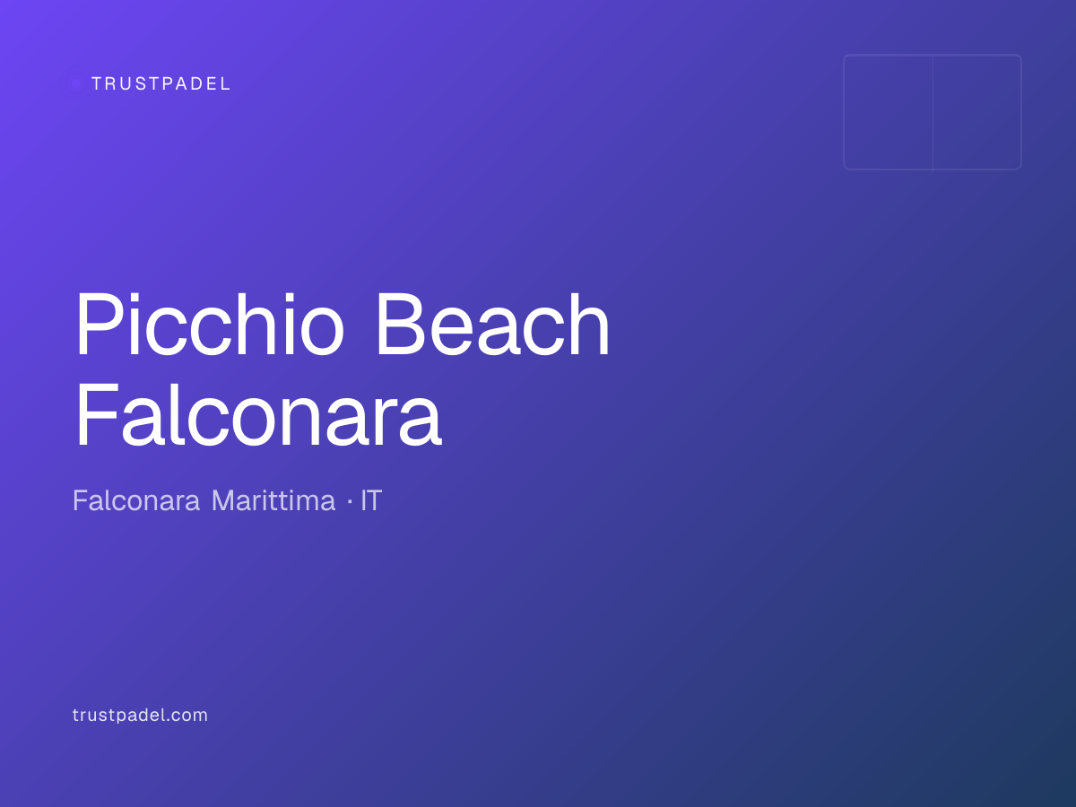 Picchio Beach Falconara padel club