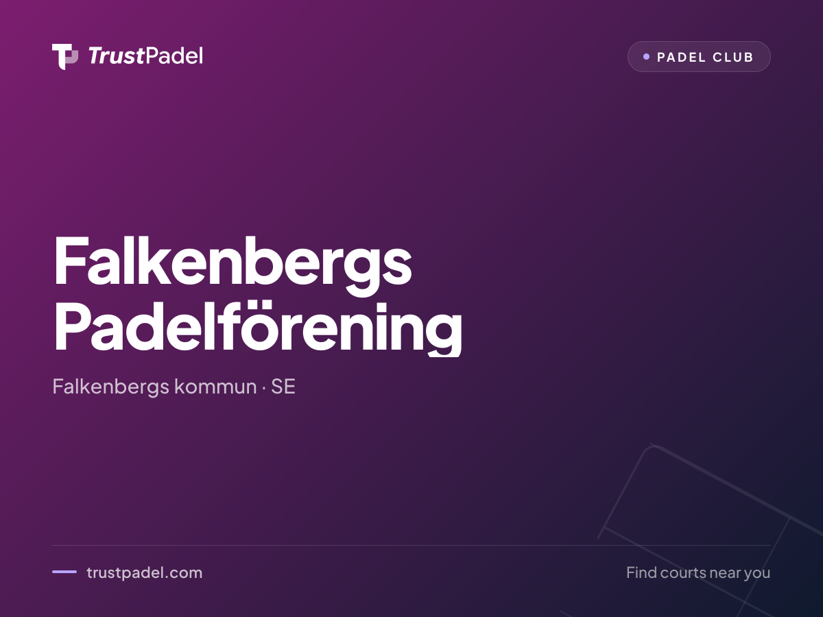 Falkenbergs Padelförening padel club