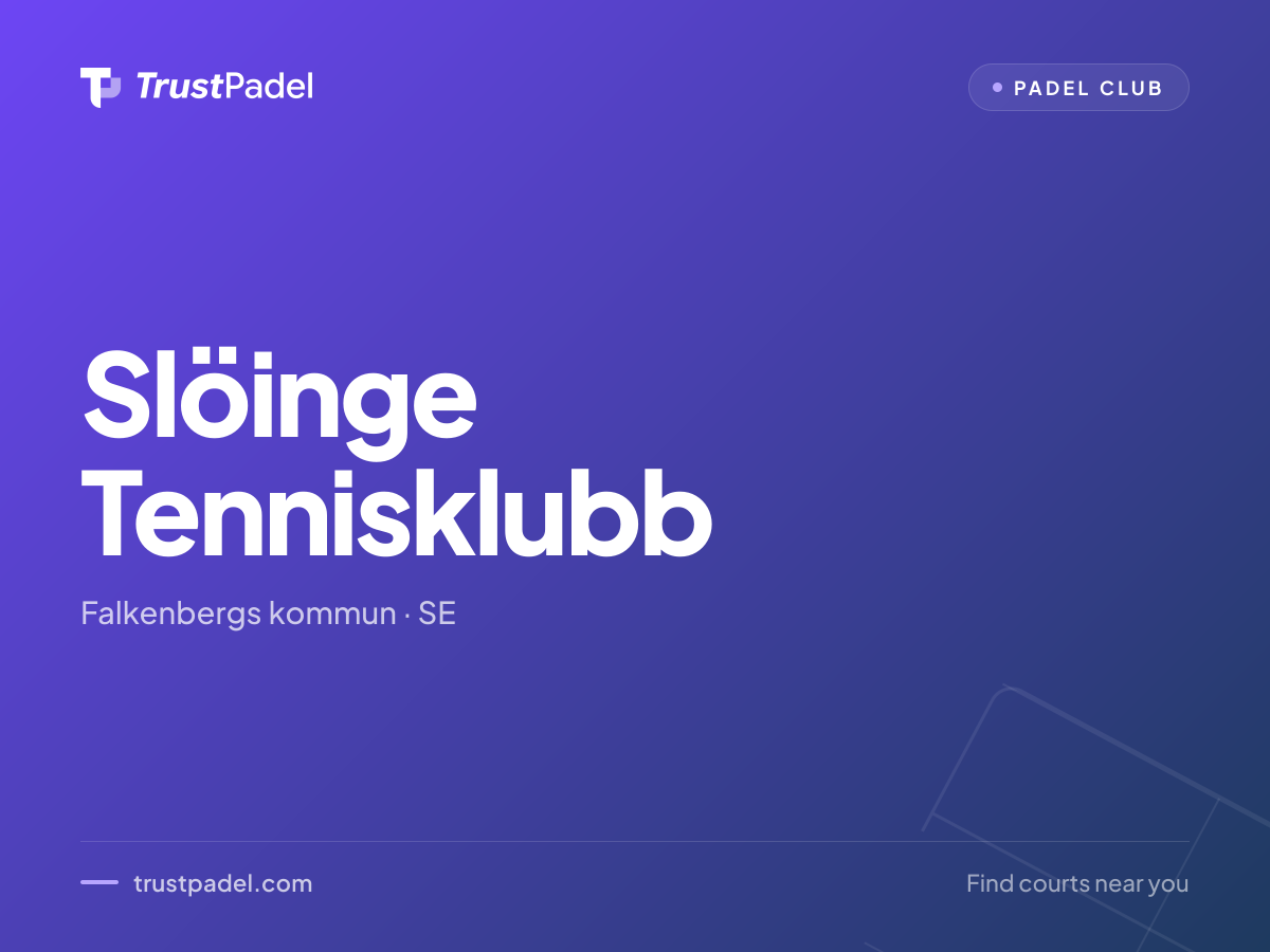 Slöinge Tennisklubb padel club