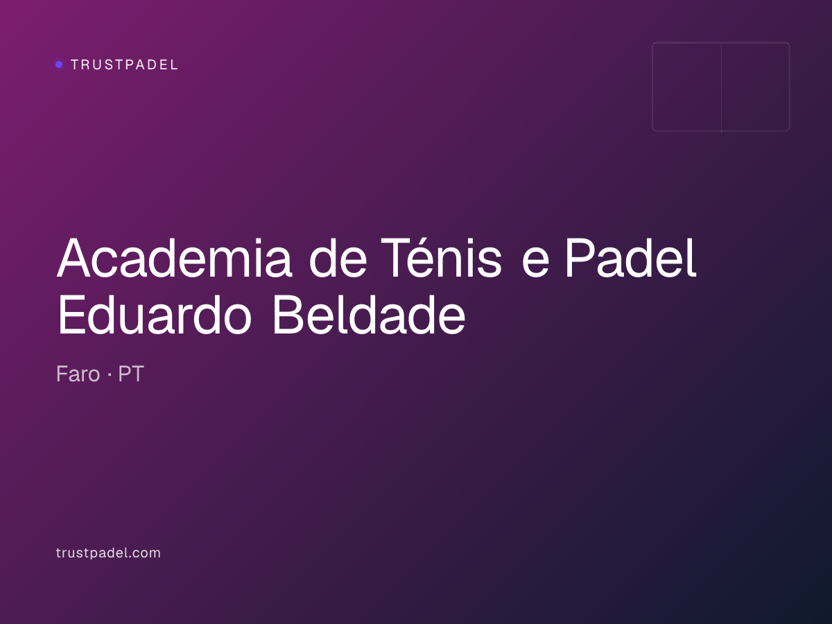 Academia de Ténis e Padel Eduardo Beldade padel club