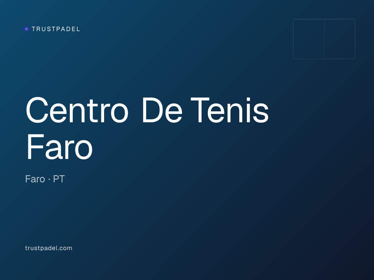 Centro De Tenis Faro padel club