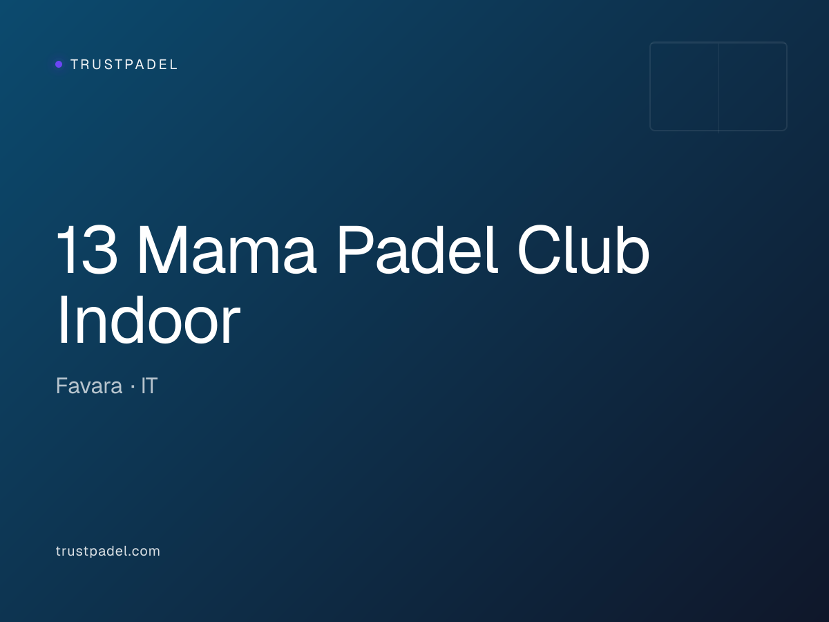 13 Mama Padel Club Indoor padel club