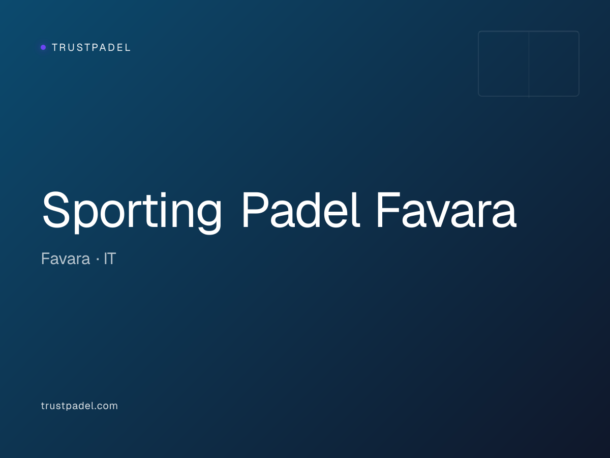 Sporting Padel Favara padel club