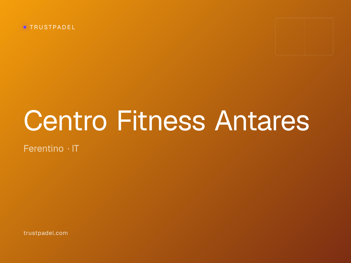 Centro Fitness Antares padel club