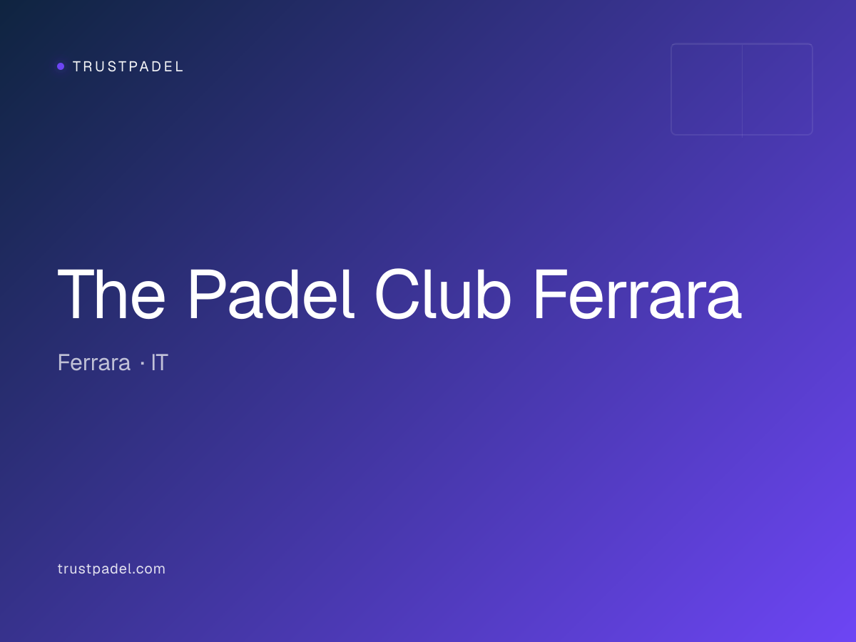 The Padel Club Ferrara padel club