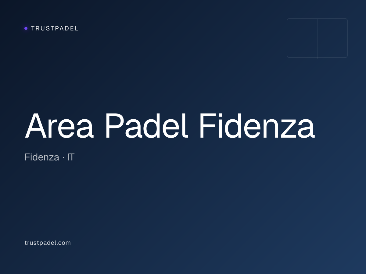 Area Padel Fidenza padel club