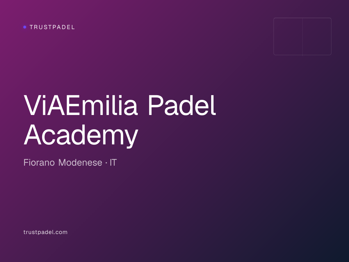 ViAEmilia Padel Academy padel club