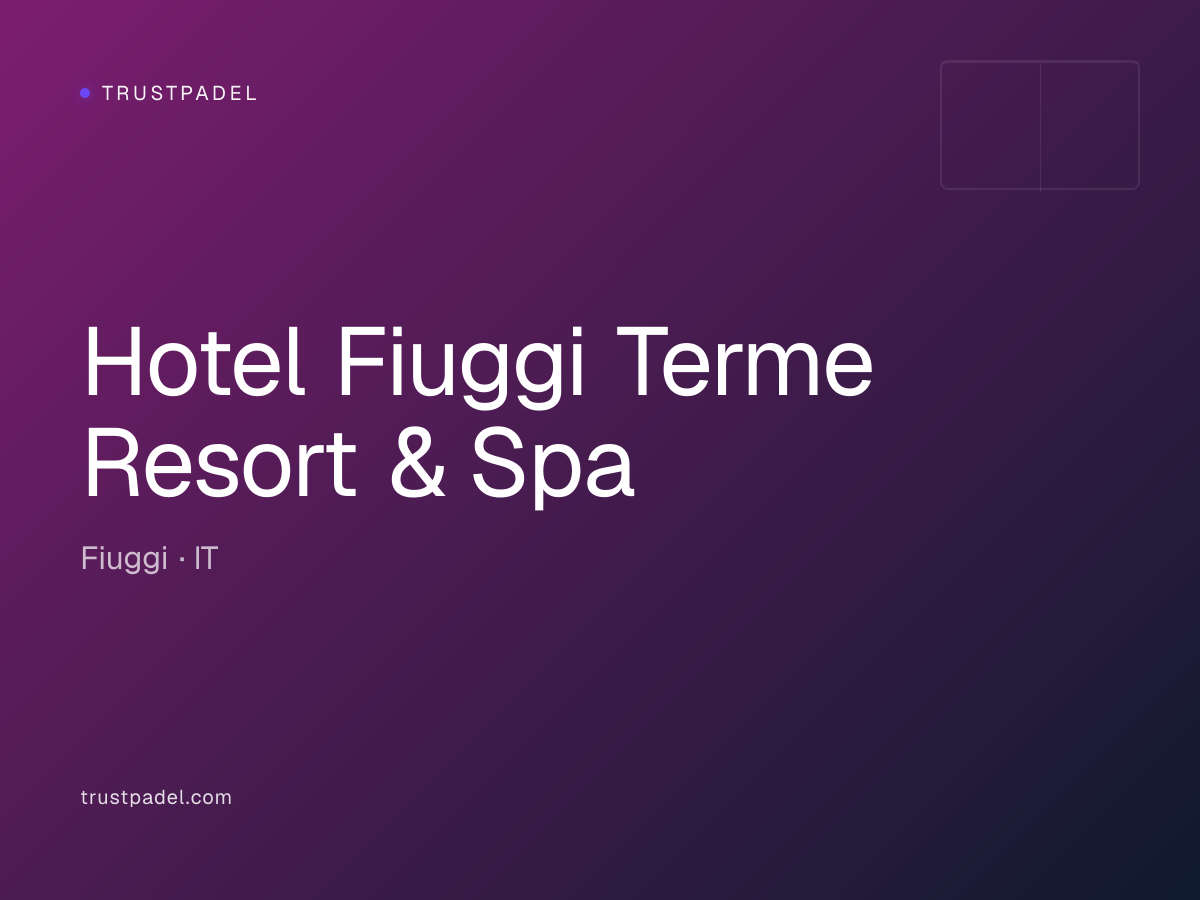 Hotel Fiuggi Terme Resort & Spa padel club