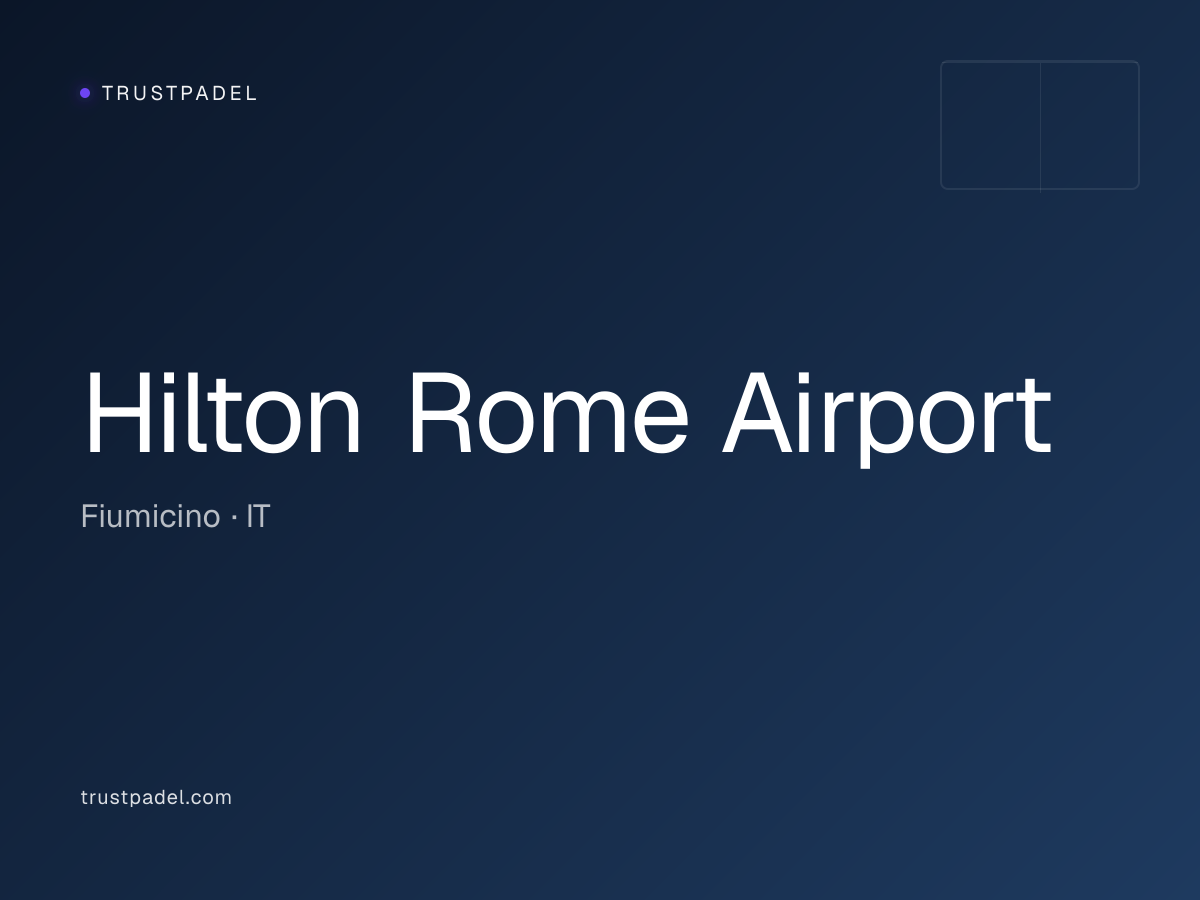Hilton Rome Airport padel club