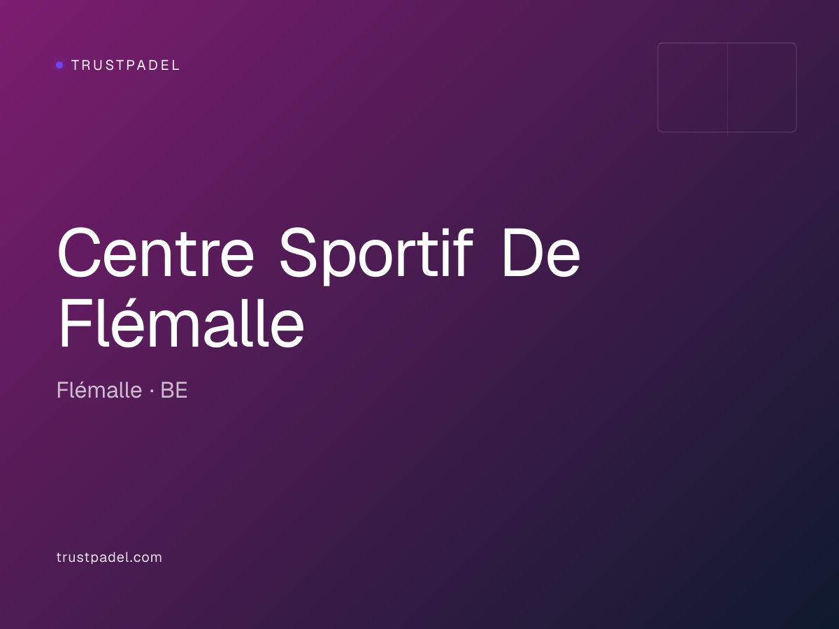 Centre Sportif De Flémalle padel club