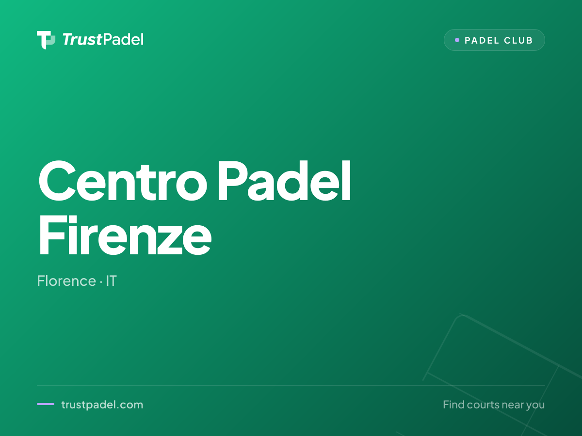 Centro Padel Firenze padel club
