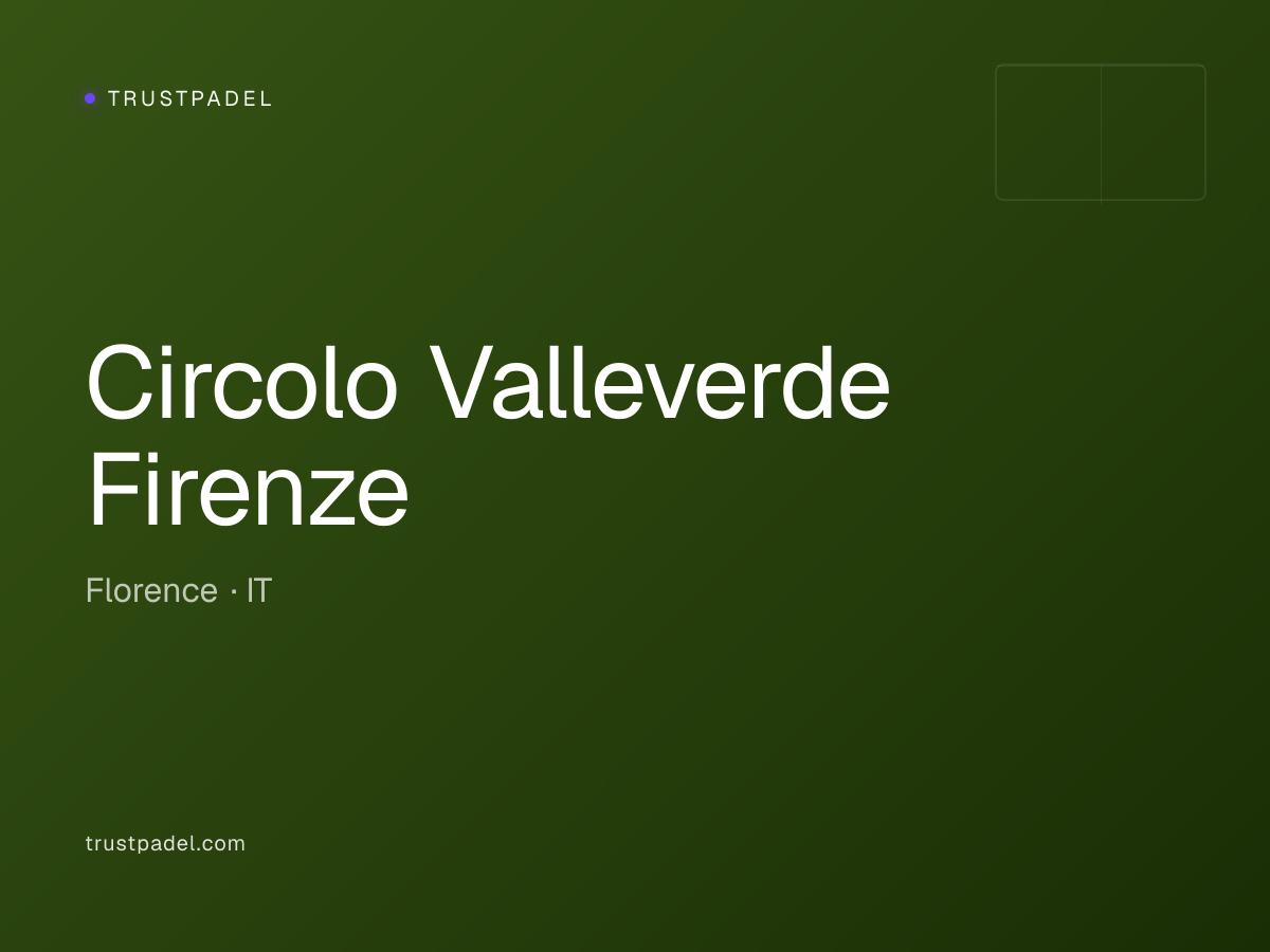 Circolo Valleverde Firenze padel club