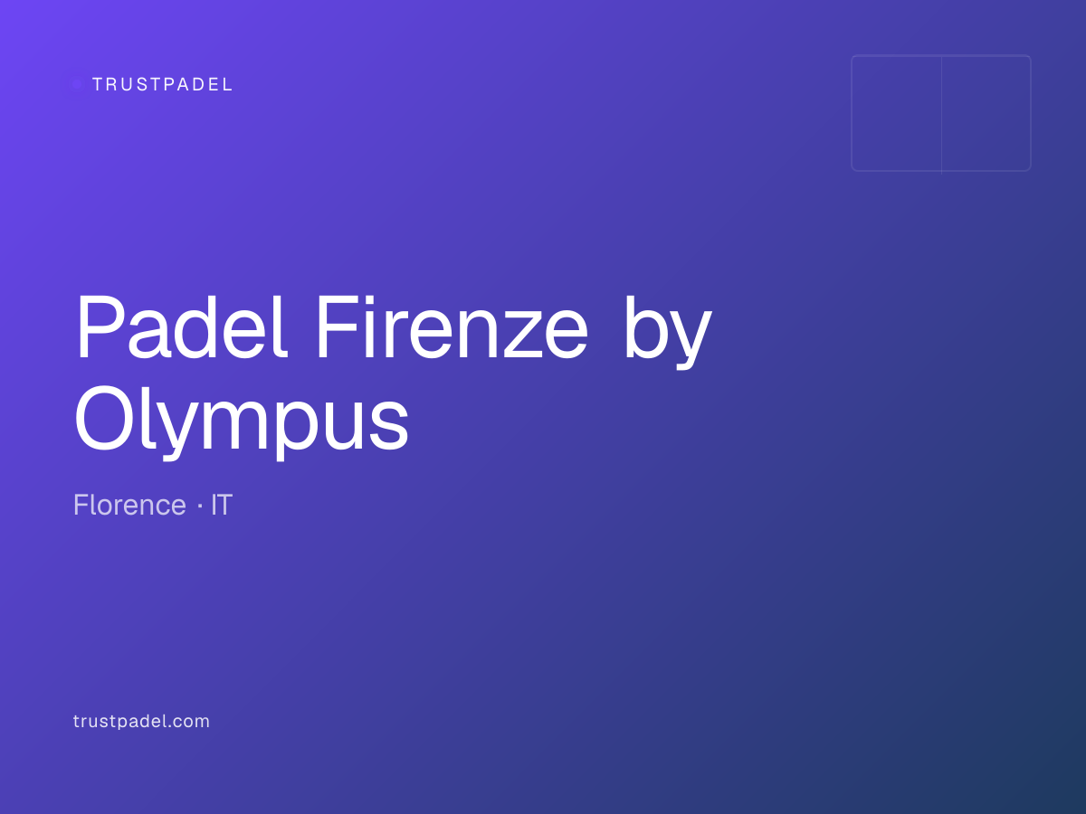 Padel Firenze by Olympus padel club