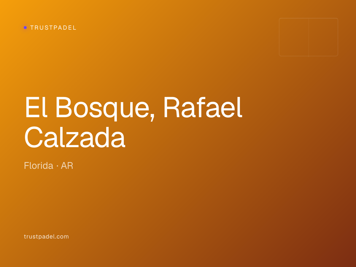El Bosque, Rafael Calzada padel club