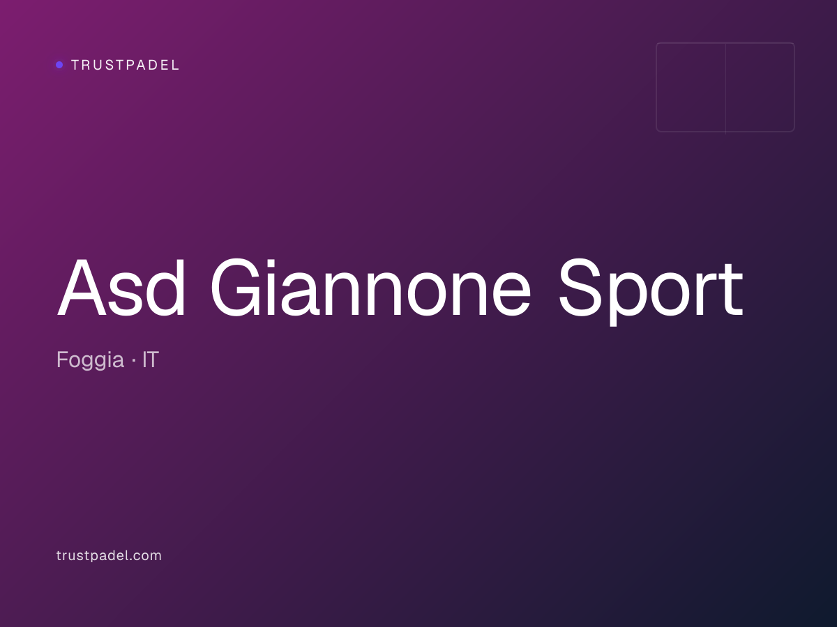 Asd Giannone Sport padel club