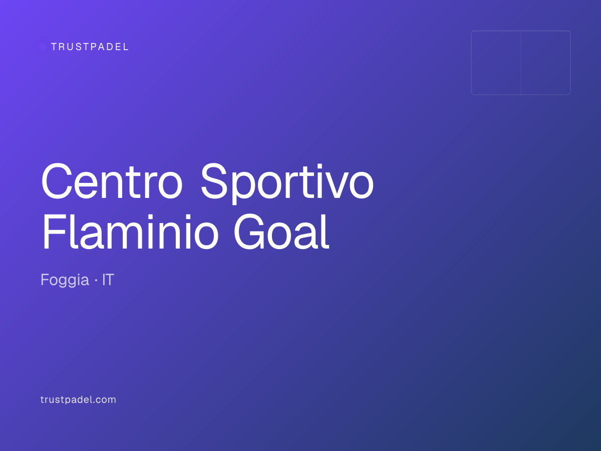 Centro Sportivo Flaminio Goal padel club