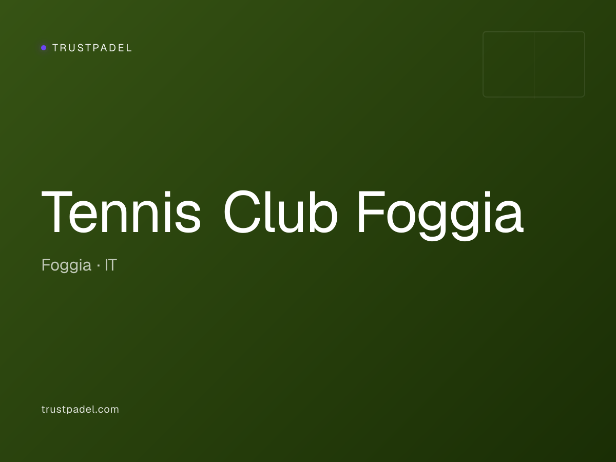 Tennis Club Foggia padel club