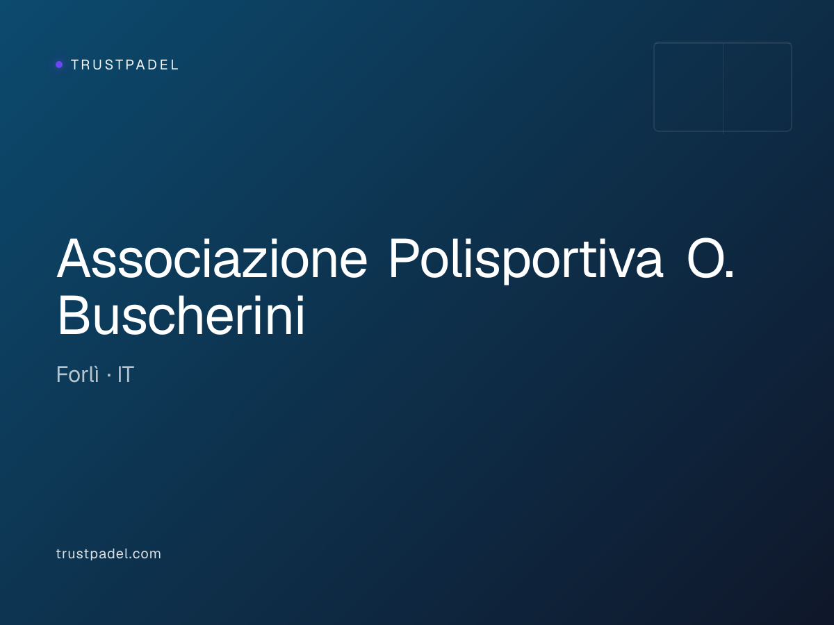 Associazione Polisportiva O. Buscherini padel club
