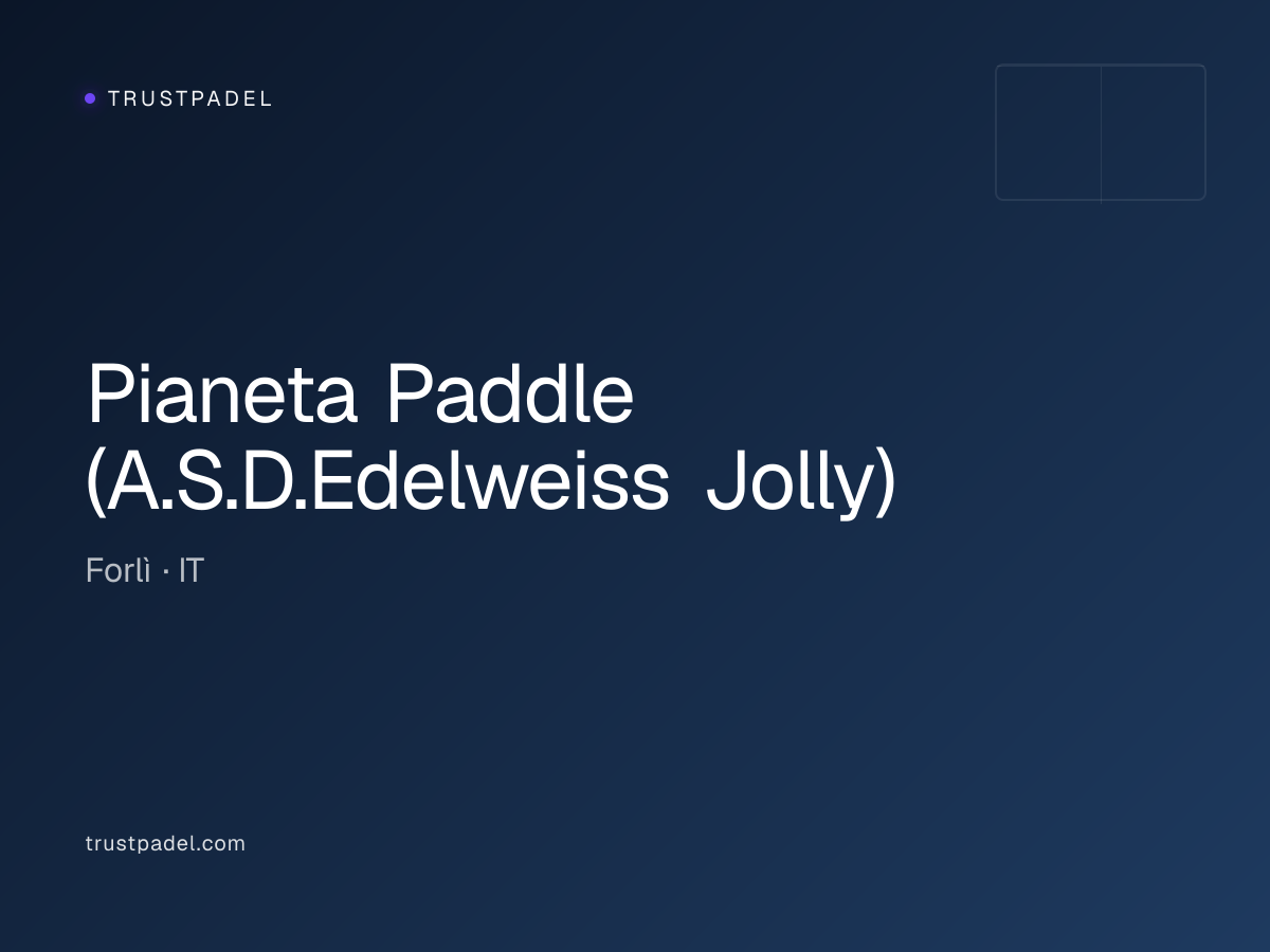 Pianeta Paddle (A.S.D.Edelweiss Jolly) padel club