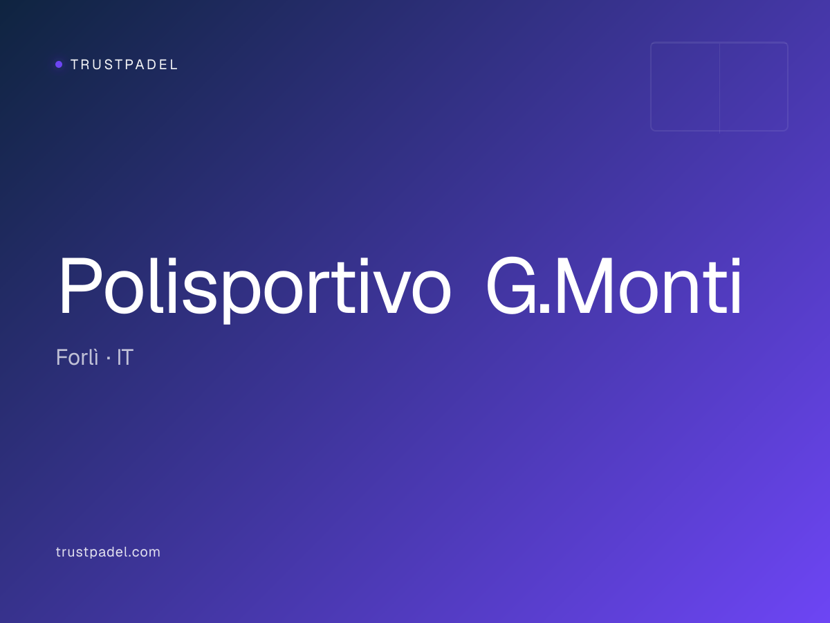 Polisportivo G.Monti padel club