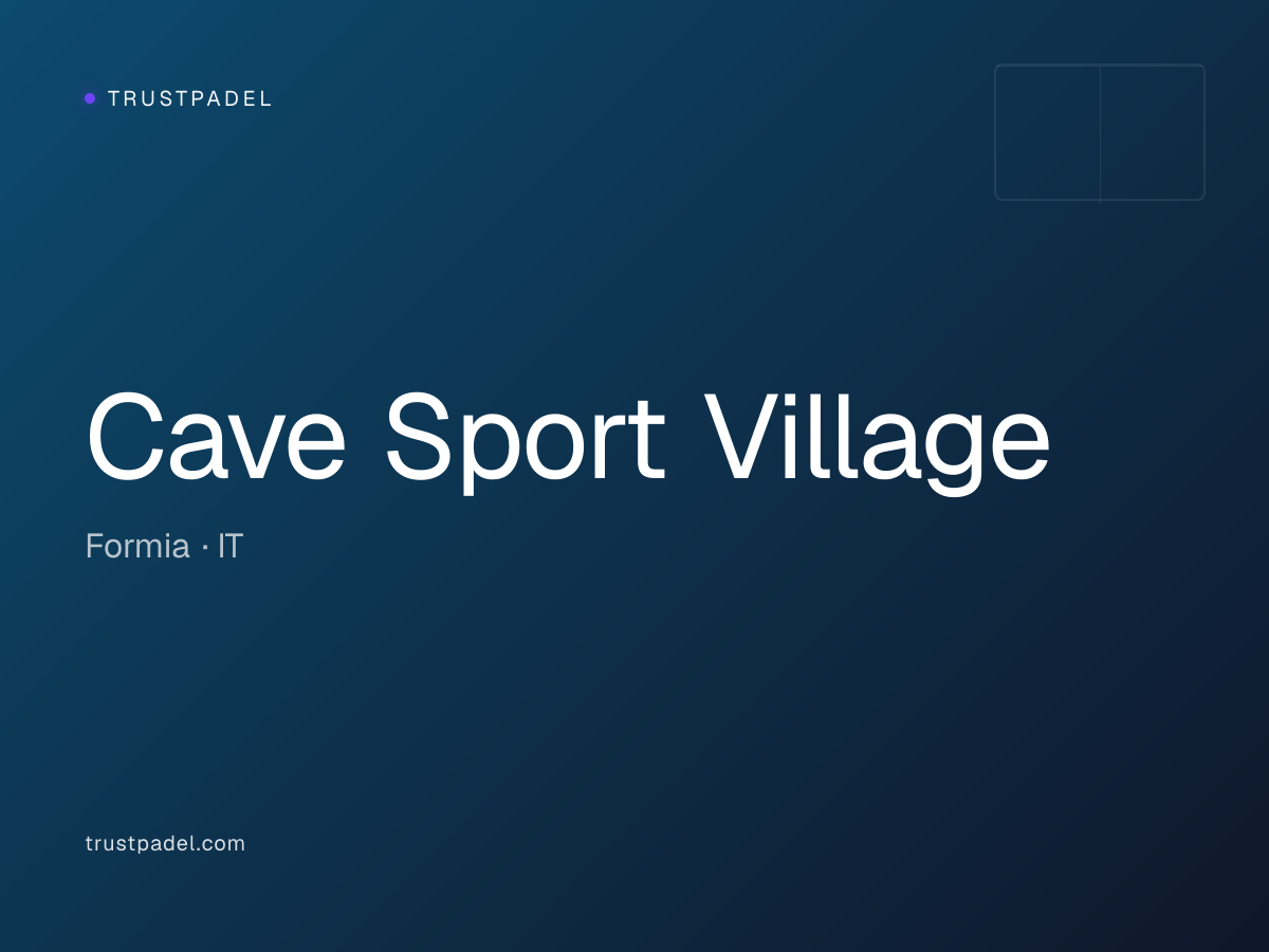 Cave Sport Village padel club